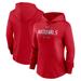 Women's Nike Red Washington Nationals Authentic Collection Pregame Performance Pullover Hoodie