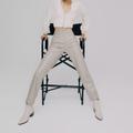 Madewell Pants & Jumpsuits | Madewell - The Perfect Vintage Straight Jean: Faux Leather Edition | Color: Cream | Size: 27p