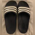 Adidas Shoes | Navy And White Adidas Slides Men’s 10 | Color: Blue/White | Size: 10