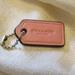 Coach Accessories | Coach Pink Leather Small Key Fob / Bag Charm / Hang Tag 1 1/2" Length | Color: Pink | Size: Os