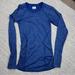 Athleta Tops | Athleta Women's Seamless Blue Heather Long Sleeve Top | Color: Blue | Size: Xs