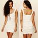 Free People Dresses | Free People Medallion Crochet Lace Bodycon Dress | Color: Cream/Tan | Size: Xs