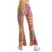 Free People Pants & Jumpsuits | Free People Flare Pants - Sweater Knit Cozy Pull On (New With Tags) | Color: Pink/Yellow | Size: Medium With Stretch