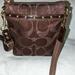 Coach Bags | Coach Studded Swing Pack Crossbody Metallic Signature Bag 42100 | Color: Brown | Size: Os