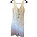 Anthropologie Dresses | Holding Horses Denim Dress, Chambray Lace-Up Anthropology Sz 4 | Color: White | Size: 4