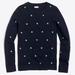 J. Crew Sweaters | J Crew Navy Blue & Green Polka Dot Crew Neck Sweater S | Color: Blue/Green | Size: S