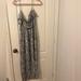 American Eagle Outfitters Dresses | American Eagle Long Blue And White Spaghetti Strap Maxi Dress | Color: Blue/White | Size: M
