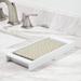 Rebrilliant Lemour Bathroom Accessory Tray Bamboo in White | 1.25 H x 11 W x 5 D in | Wayfair 9C9B366F9EAE41E1B68DE121939B3A2D