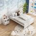 Red Barrel Studio® Full Platform Bed in White | 36.1 H x 57.2 W x 79.5 D in | Wayfair 33CD3C5211D34B3FA51791469F7D8CB1