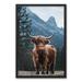 Union Rustic Moody Highland - Picture Frame Photograph on Canvas in Blue/Brown | 31.73 H x 21.73 W x 1.25 D in | Wayfair