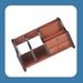 Hokku Designs Gillman Desk Organizer Wood in Black/Brown | 6.3 H x 11 W x 5.7 D in | Wayfair B6B7F5B1BDA748979006C2205B859D49