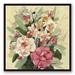 Red Barrel Studio® Pink & White Florals - Painting on Canvas in Green/Red/White | 31.75 H x 31.75 W x 1.75 D in | Wayfair