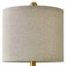 Everly Quinn Ayotomiwa Table Lamp Ceramic/Fabric in White/Yellow | 19 H x 10 W x 10 D in | Wayfair D0D492998599476FB09BF5E91C854A78