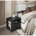 Inbox Zero Kneema 2 - Drawer Nightstand Wood in Black | 33.31 H x 23.62 W x 15.75 D in | Wayfair C3FA3B7D6E244991B2A02B94EB1E206F