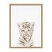 Ebern Designs Sylvie Animal Studio Baby Tiger Framed Canvas By Amy Peterson Art Studio 18X24 Canvas in Gray/White | 18 H x 24 W x 1.62 D in | Wayfair