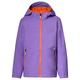 VAUDE Softshell Jacke Kids Rondane IV in lila/rot hochwertige Outdoorjacke, wind- und wasserabweisende Regenjacke mit Kapuze, Klimaschonende Regenjacke Kinder