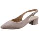 Slingpumps TAMARIS Gr. 39, grau (taupe) Damen Schuhe Pumps