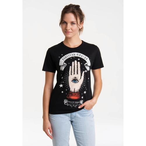 „T-Shirt LOGOSHIRT „“Fantastic Beasts – Percival Graves““ Gr. L, schwarz Damen Shirts Print mit lizenziertem“
