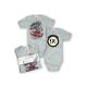 Body LOGOSHIRT "Harry Potter - Hogwarts Express" Gr. 86, EURO-Größen, grau (grau, meliert) Baby Bodies