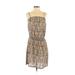 Old Navy Casual Dress: Tan Animal Print Dresses - Women's Size Small