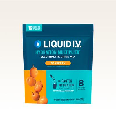 Liquid I.V. Seaberry Powdered Hydration Multiplier® (48 Pack) - Powdered Electrolyte Drink Mix Packets