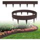 Uisebrt - 5 m de bordure de pelouse - En plastique flexible - Design rotin - Bordure de parterre