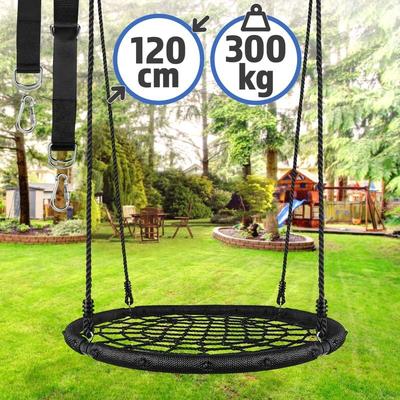 Nestschaukel - Spinnennetz, für Kinder/Erwachsene, Outdoor/Indoor, 120cm Sitzfläche, bis 300 kg