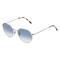 Ray-Ban RB3565 Unisex-Sonnenbrille Vollrand Rund Metall-Gestell, silber
