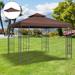Outsunny 9.84' x 9.84' Gazebo Replacement Canopy, 2-Tier Top UV Cover for 9.84' x 9.84' Outdoor Gazebo - 9.8'L x 9.8'W