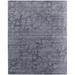 Gray 72 x 48 x 0.5 in Area Rug - 17 Stories Abstract Machine Woven Chenille Area Rug in/Blue Viscose, Wool | 72 H x 48 W x 0.5 D in | Wayfair