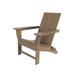 WestinTrends Ashore Adirondack Chair All Weather Resistant Poly Lumber Outdoor Patio Chairs Modern Farmhouse Foldable Porch Lawn Fire Pit Plastic Chairs Outdoor Seating Weathered Wood