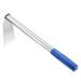 Uxcell 13.78 Hoe Gardening Tool Stainless Steel Garden Hoe and Cultivator Hand Tiller Blue Silver