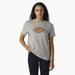 Dickies Women's Heavyweight Logo T-Shirt - Heather Gray Size S (FS47R)