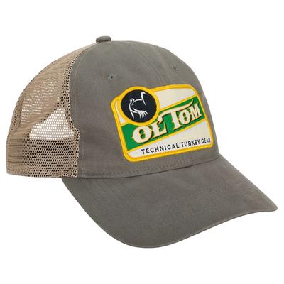 Ol' Tom Men's Vintage Patch Mesh Back Hat, Grey SKU - 901365