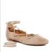 Nine West Shoes | 3/$20 Nine West Zafirah Suede Lace Up Flats | Color: Tan | Size: 6