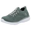Slip-On Sneaker RIEKER SPORT, Damen, Gr. 36, grün (mint), Textil, sportlich, Schuhe Sneaker, Slipper, Freizeitschuh, Schlupfschuh mit Elastik-Einstieg, Topseller