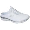 Sabot SKECHERS "SUMMITS SWIFT STEP", Damen, Gr. 41, weiß, Textil, sportlich, Schuhe, Sommerschuh, Schlappen, Schlupfschuh in veganer Verarbeitung, Topseller