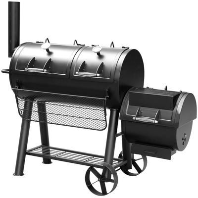 Smoker EL FUEGO "Minnesota" Grills Gr. B/H/T: 184cm x 153cm x 88cm, schwarz BxTxH: 184x88x153 cm