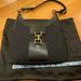 Gucci Bags | Gucci Vintage Black Drop Handle Handbag With Gold Hardware 100% Authentic | Color: Black/Gold | Size: Os