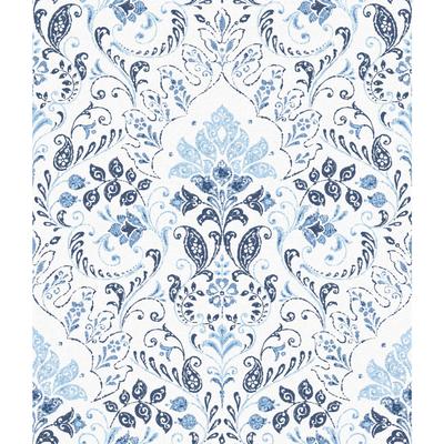 Peel And Stick Wallpaper by RoomMates in Persian Damask Blue