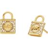 Michael Kors Ohrstecker 925er Silber gold Damen
