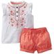 Carter's Baby Girls' 2 Piece Shorts Set (Baby) - Orange -