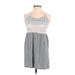 Roxy Casual Dress - Mini Scoop Neck Sleeveless: Gray Dresses - Women's Size X-Small