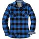 CQR Women's Plaid Flannel Shirt Long Sleeve, All-Cotton Soft Brushed Casual Button Down Shirts, Flannel Plaid Shirts Classic Blue, S