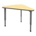 Marco Apex Series Adjustable Height Triangular Collaborative Desk Metal | 30 H x 40 W x 23 D in | Wayfair 38-2272-61-GRY