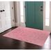 Bungalow Rose Buzz Indoor Door Mat Synthetics in Pink/Green | 60" W x 84" L | Wayfair 0A417EB11A434C9787FBC54CCF03CC1C