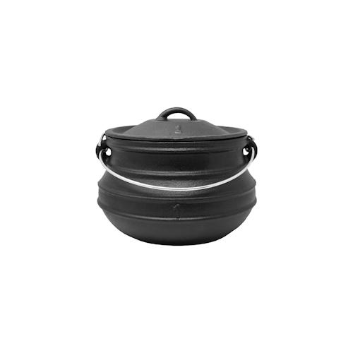 Beefalo Potjie Schmortopf Größe S Gusseisen rund Deckel 3 Liter Schwarz