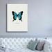 Gracie Oaks Blue Butterfly by Graphinc - Wrapped Canvas Print Metal in Brown | 54 H x 40 W x 1.5 D in | Wayfair 159CE5376B4A45E8974DD3417AF640A0