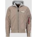 Alpha Industries MA-1 TT Hood Veste, beige, taille L