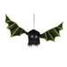 The Holiday Aisle® Fenet Animated Shaking Halloween Bat w/ Sound Resin/Plastic in Green | 5.11 H x 19.7 W x 3.15 D in | Wayfair